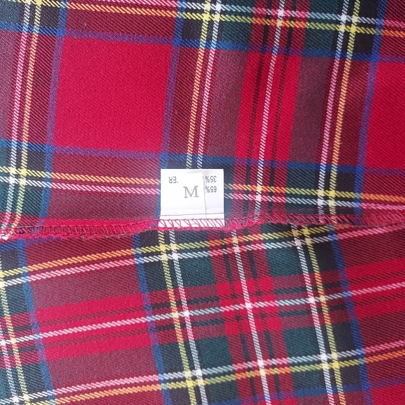 Plaid, cotton / poly blend women's skirt, size medium - Picture 7 of 7